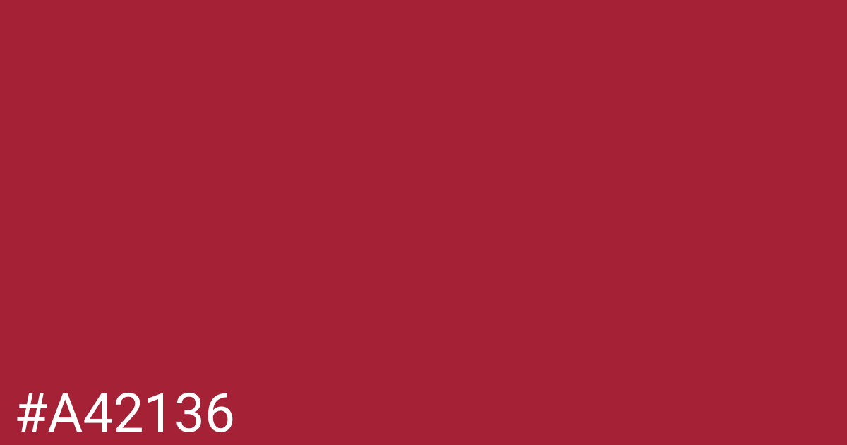 Hex color #a42136 graphic
