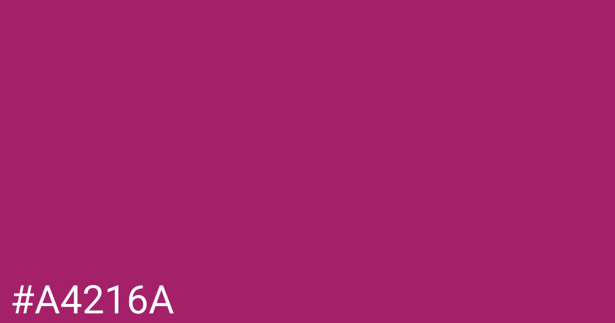 Hex color #a4216a graphic