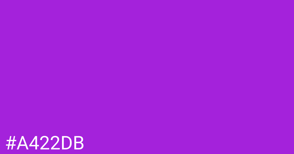 Hex color #a422db graphic