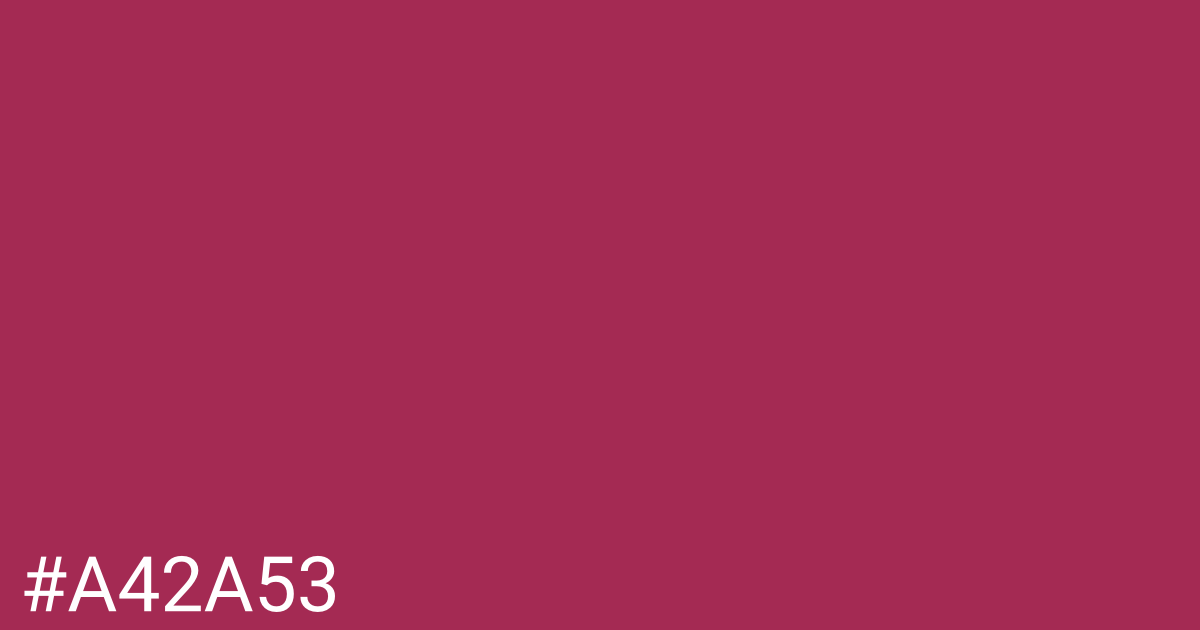 Hex color #a42a53 graphic
