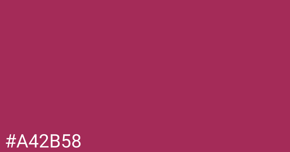 Hex color #a42b58 graphic