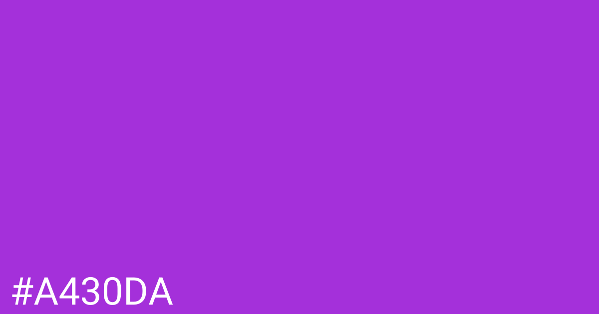Hex color #a430da graphic
