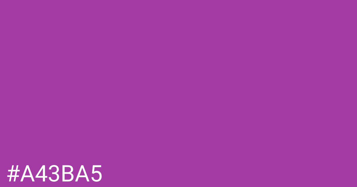 Hex color #a43ba5 graphic