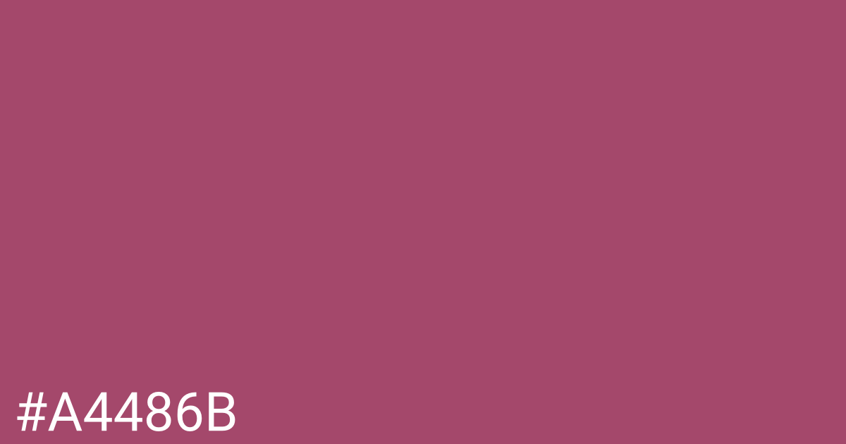 Hex color #a4486b graphic