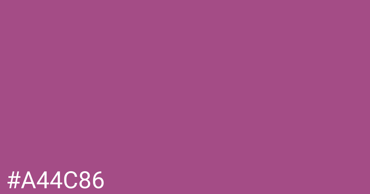 Hex color #a44c86 graphic