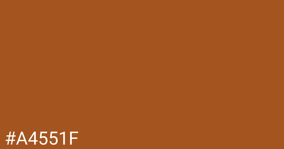 Hex color #a4551f graphic