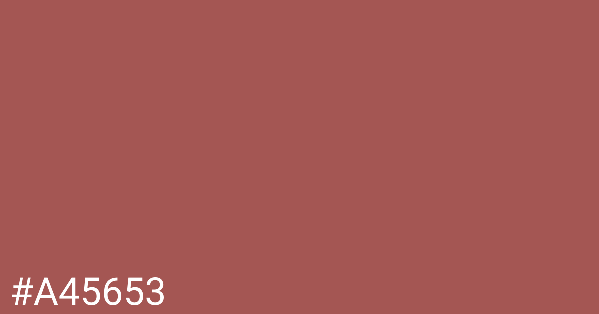 Hex color #a45653 graphic