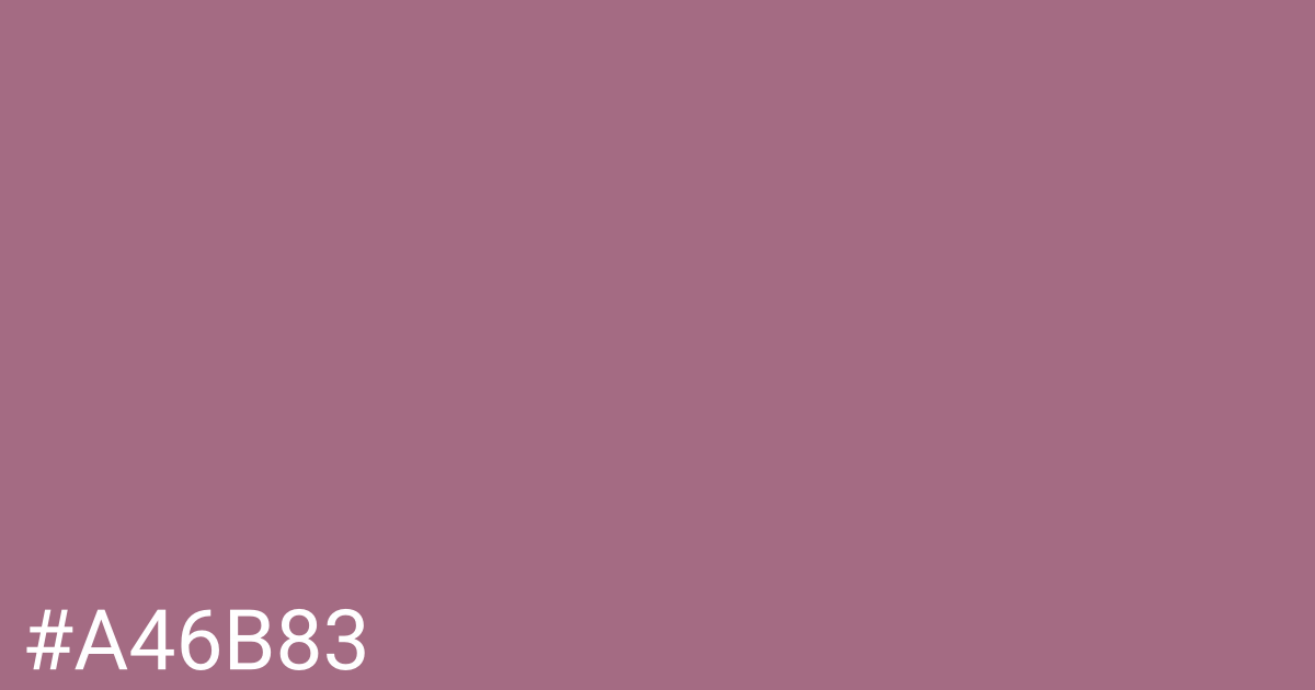 Hex color #a46b83 graphic