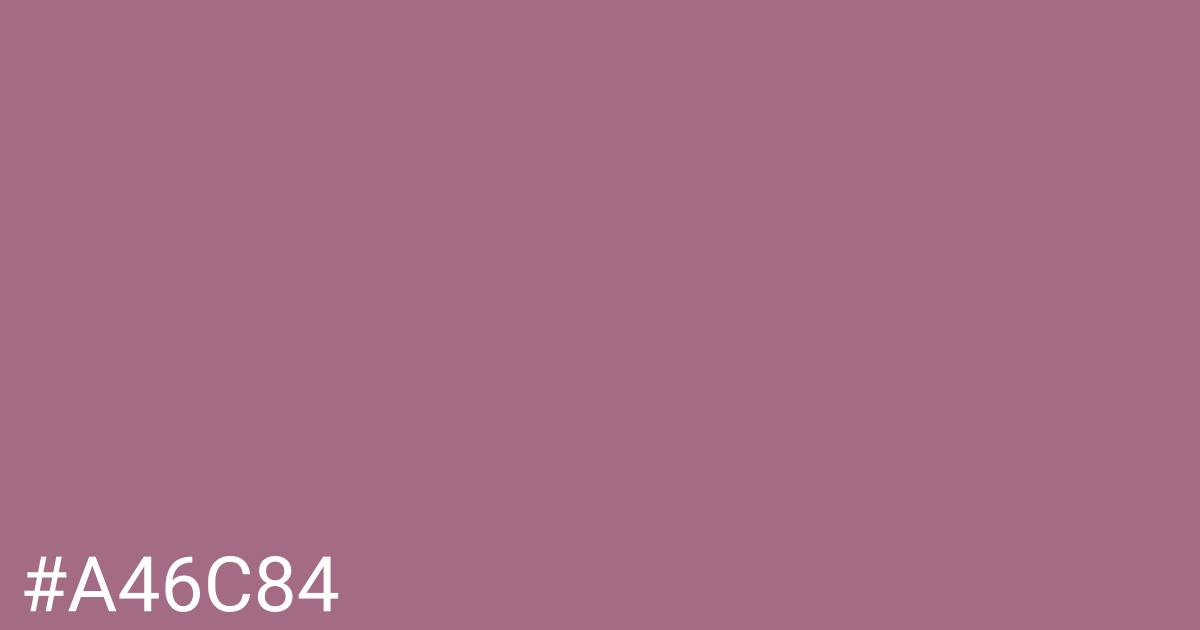 Hex color #a46c84 graphic