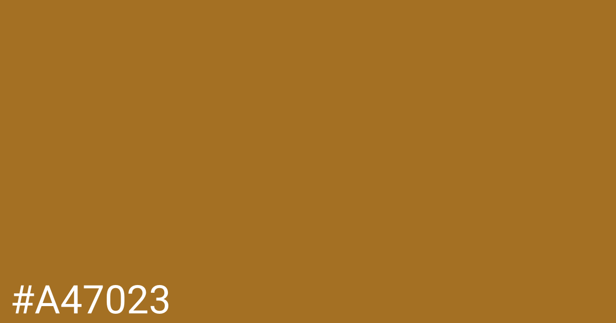 Hex color #a47023 graphic