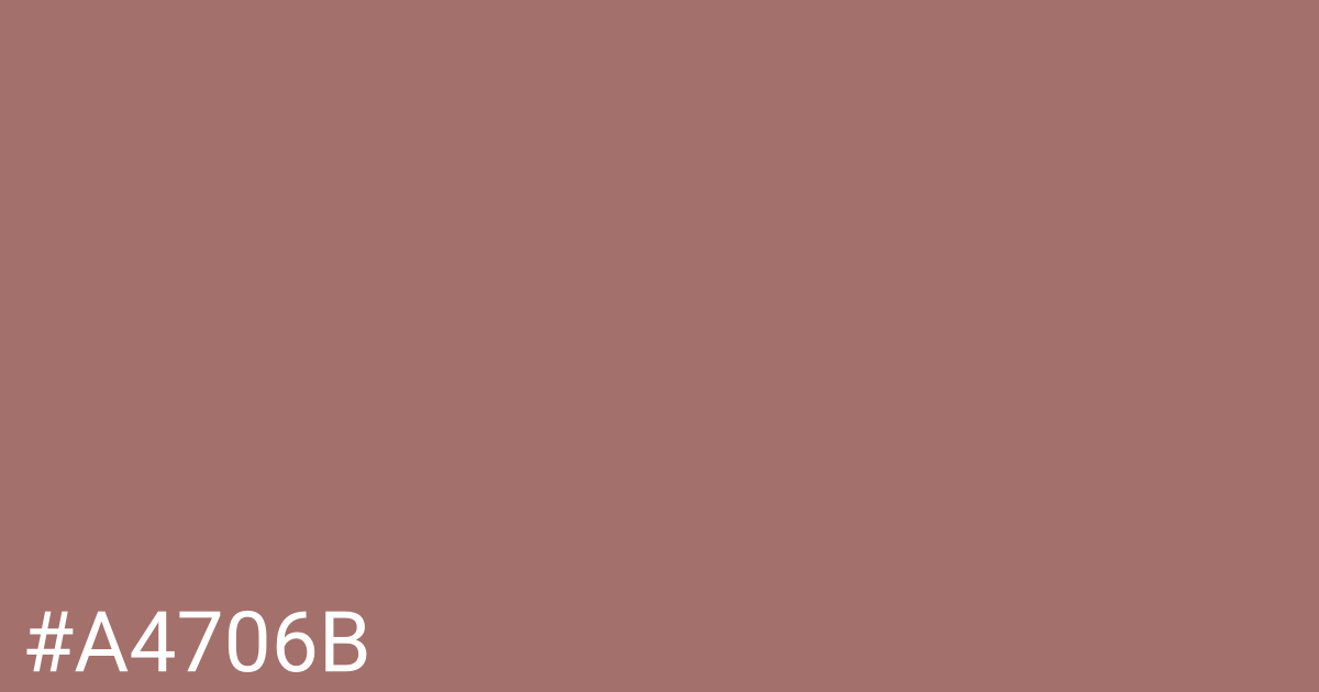 Hex color #a4706b graphic