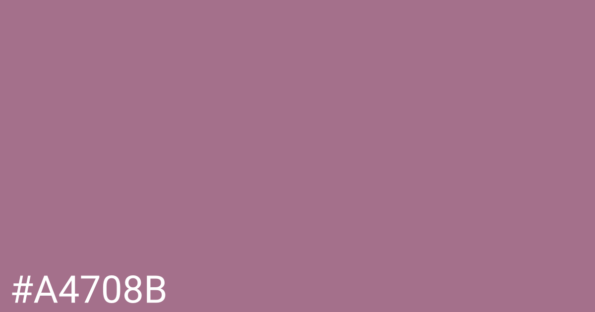 Hex color #a4708b graphic