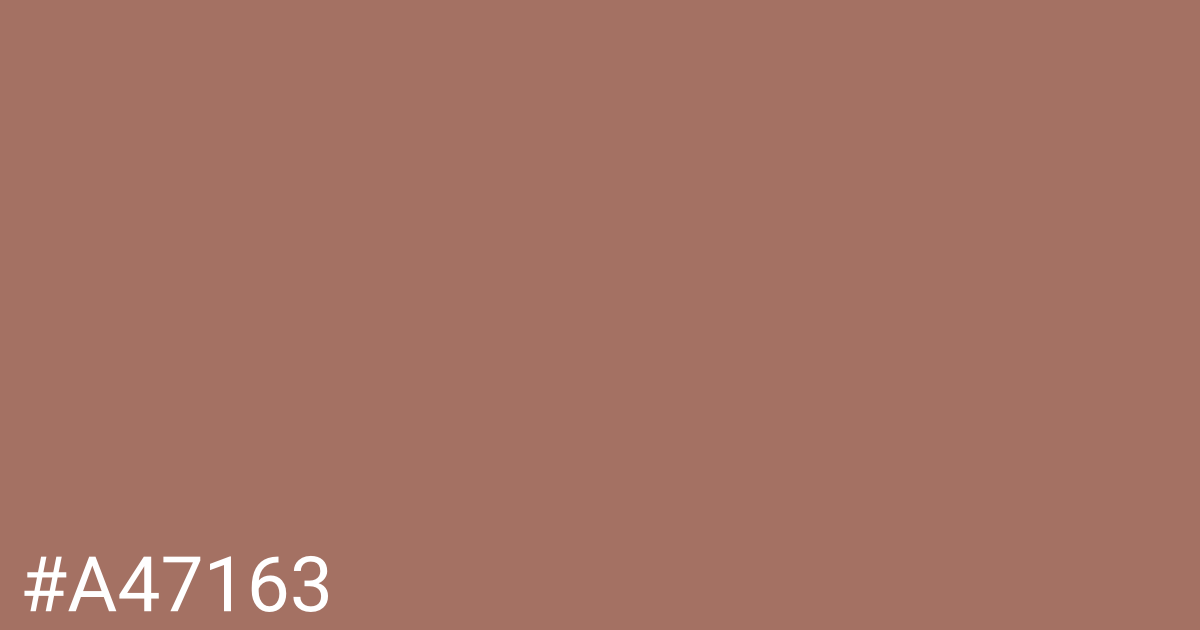 Hex color #a47163 graphic