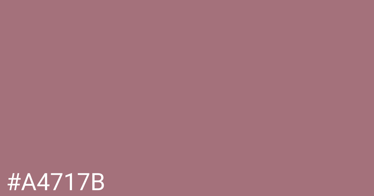 Hex color #a4717b graphic