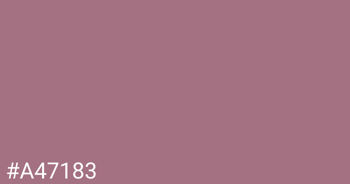 Hex color #a47183 graphic