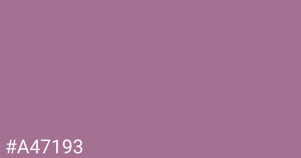 Hex color #a47193 graphic