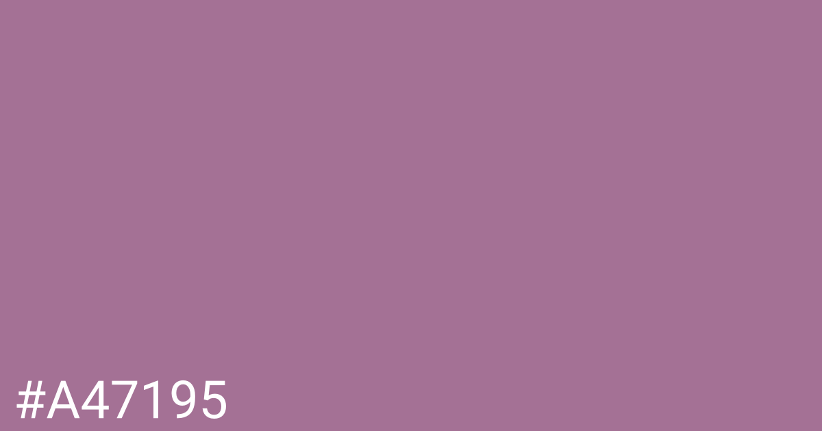 Hex color #a47195 graphic