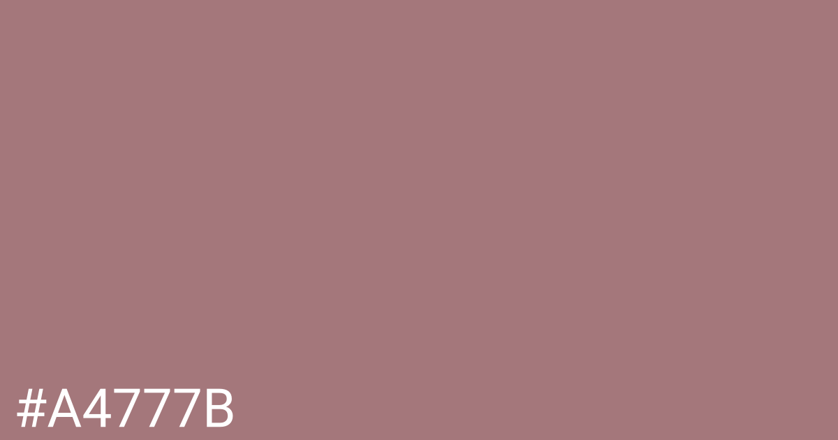 Hex color #a4777b graphic