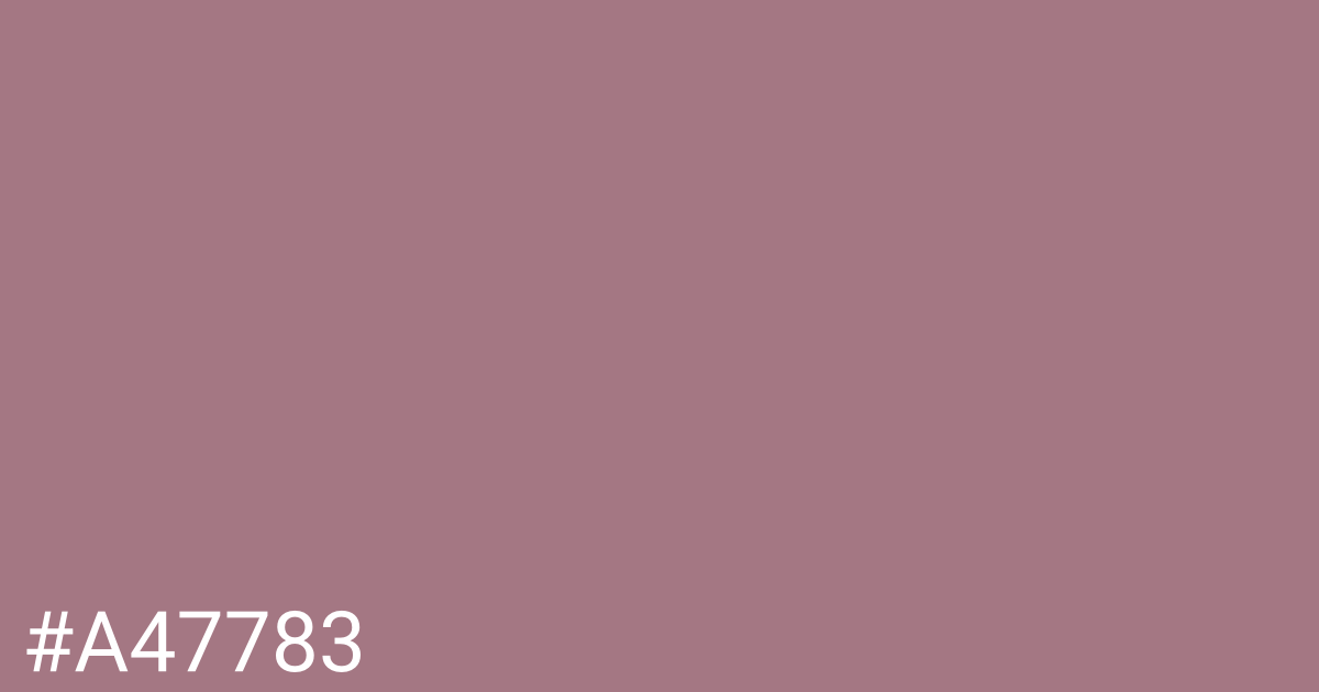 Hex color #a47783 graphic