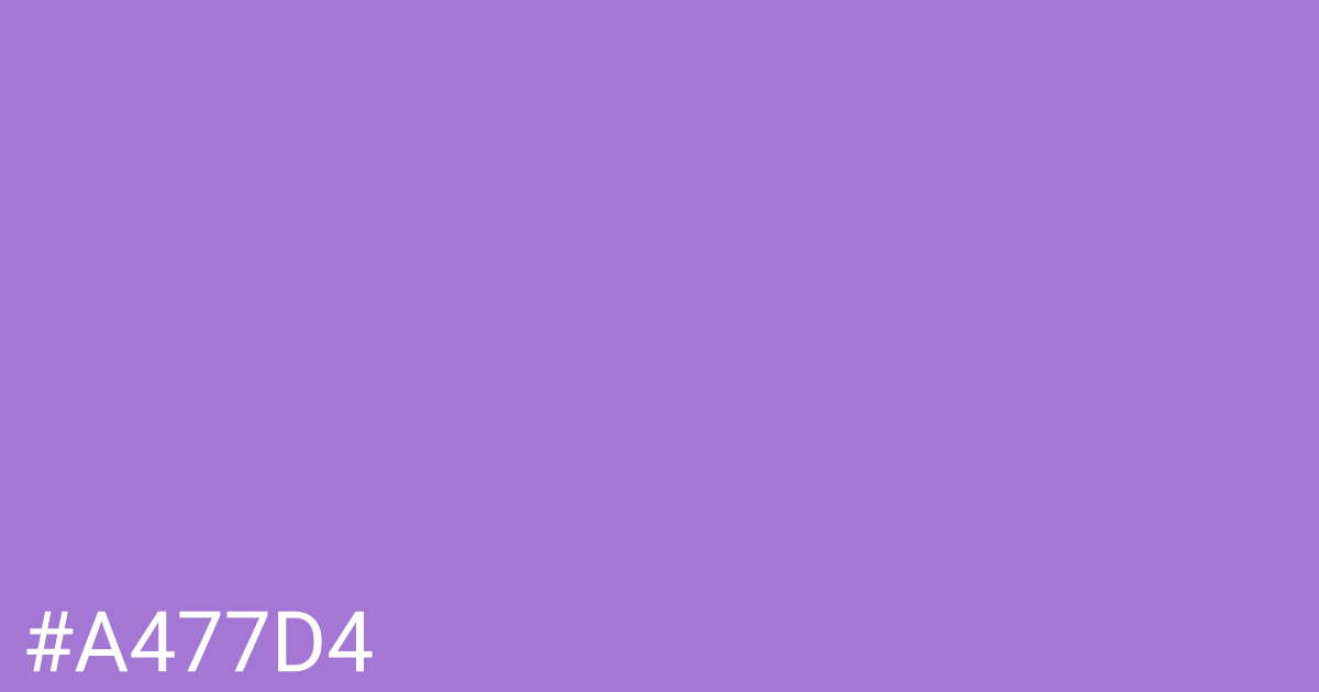 Hex color #a477d4 graphic