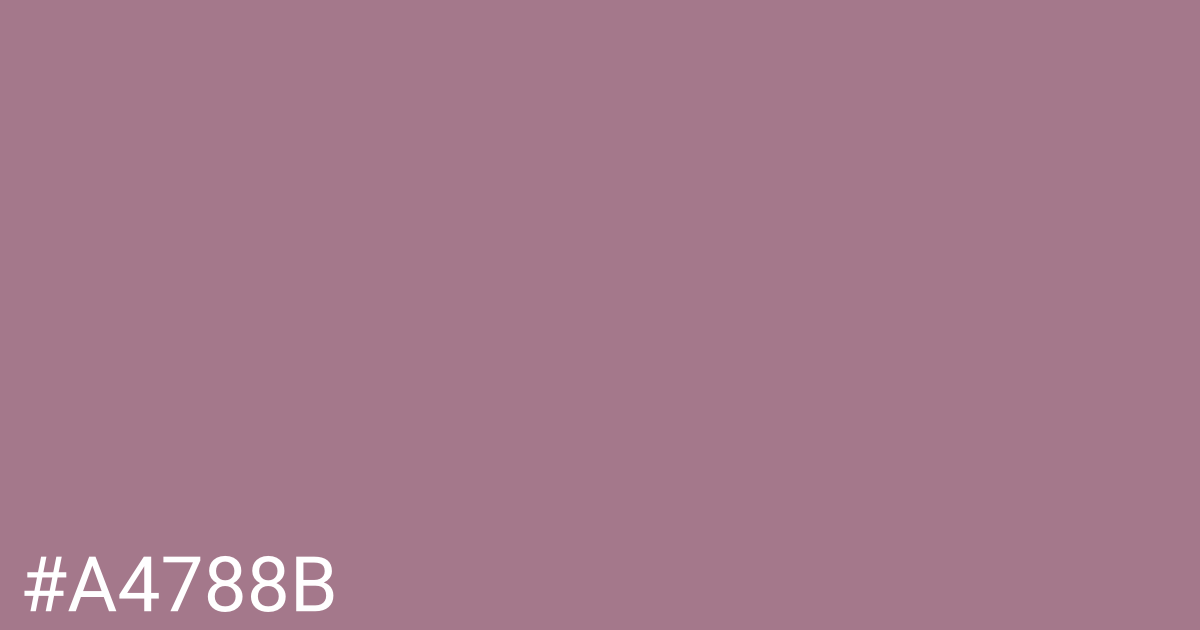 Hex color #a4788b graphic