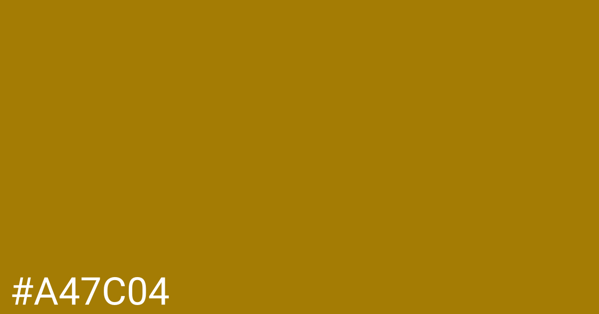 Hex color #a47c04 graphic