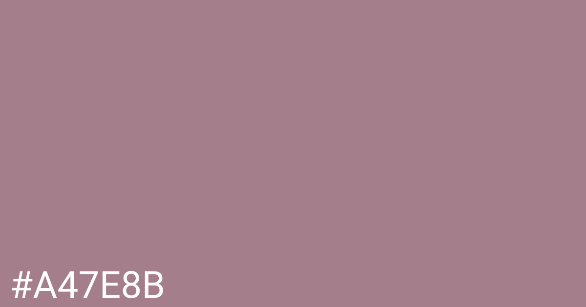 Hex color #a47e8b graphic