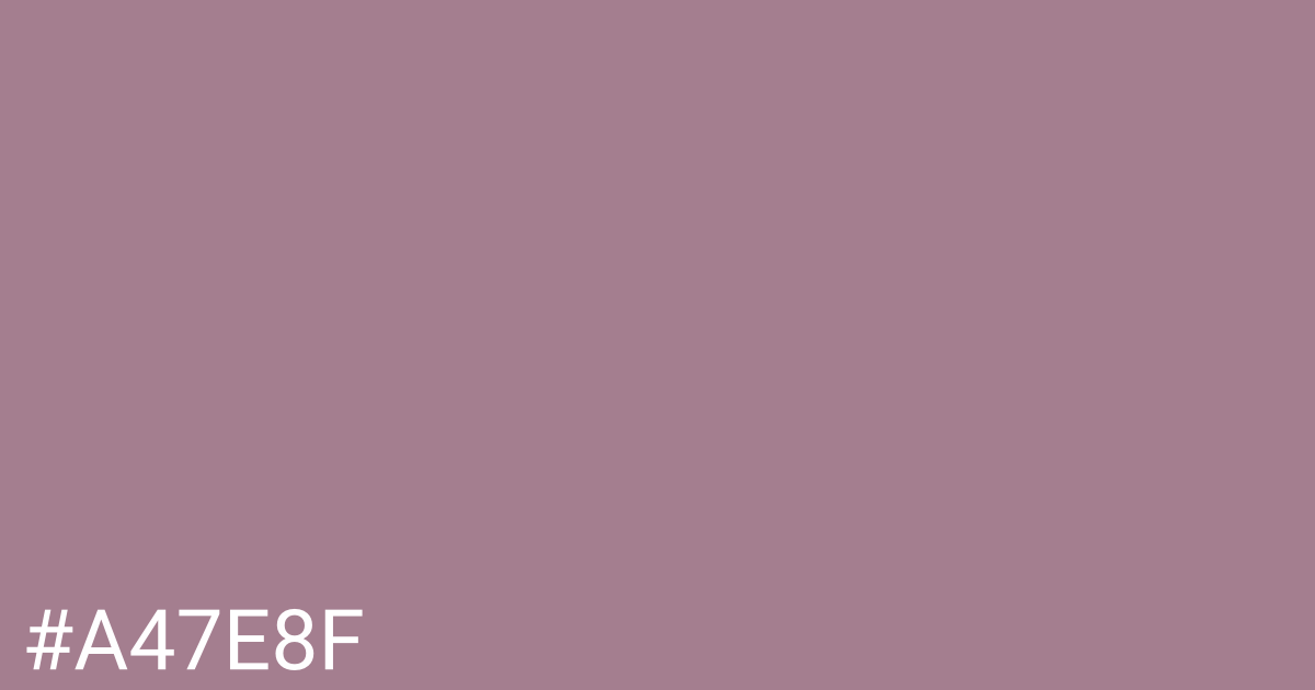 Hex color #a47e8f graphic