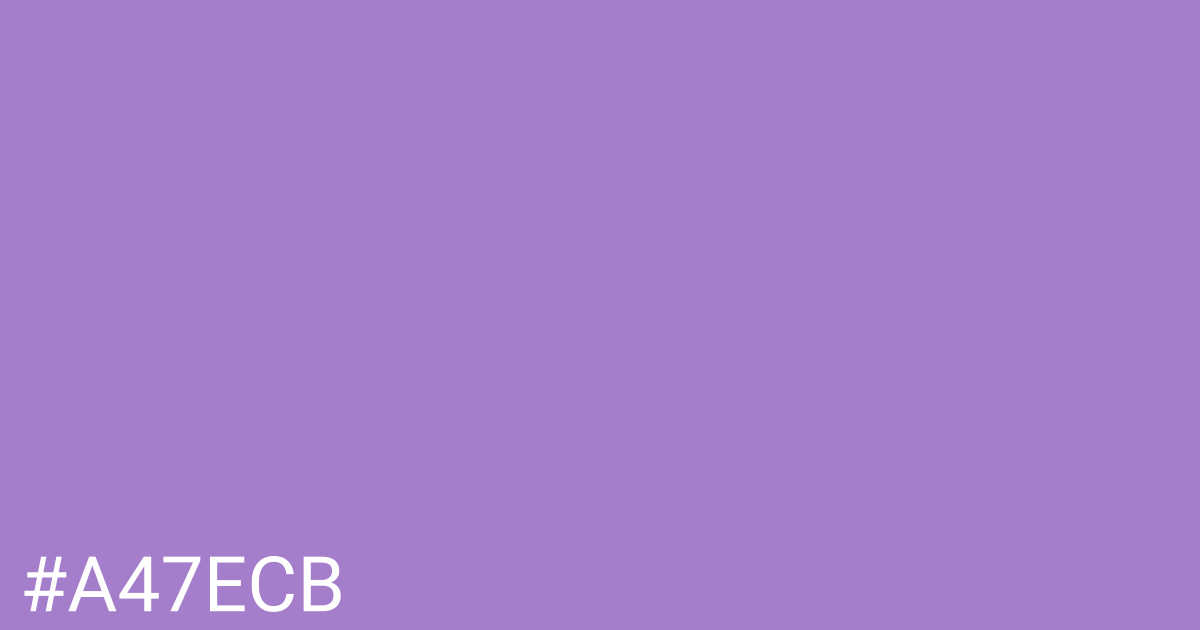 Hex color #a47ecb graphic