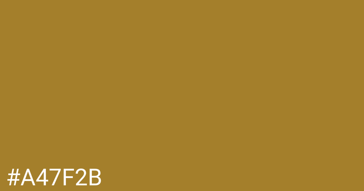 Hex color #a47f2b graphic