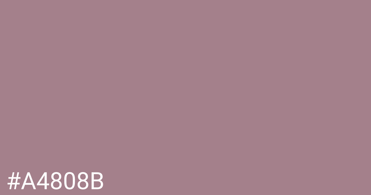 Hex color #a4808b graphic