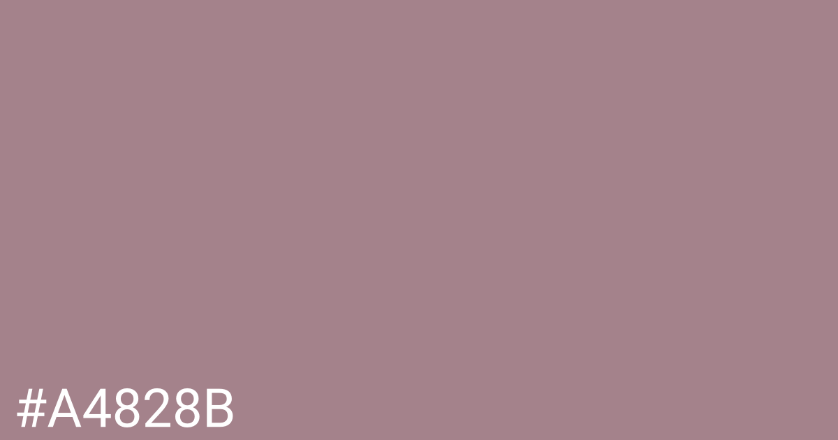 Hex color #a4828b graphic