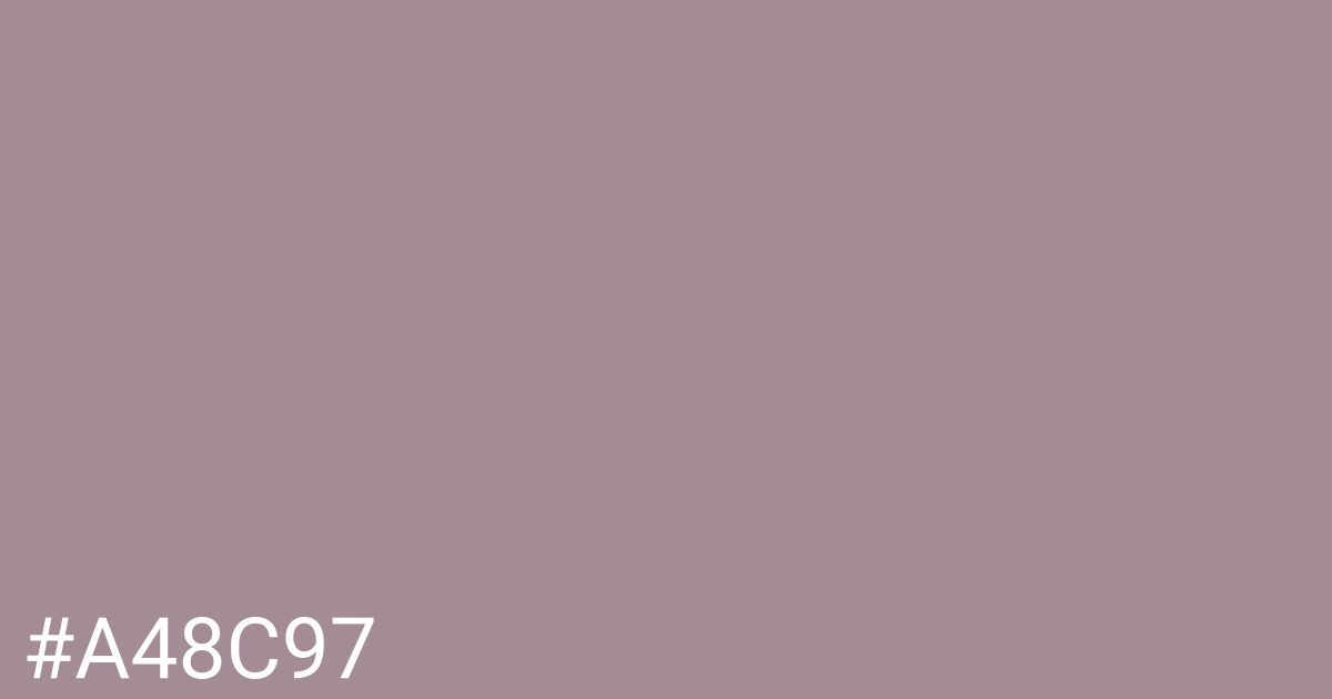 Hex color #a48c97 graphic