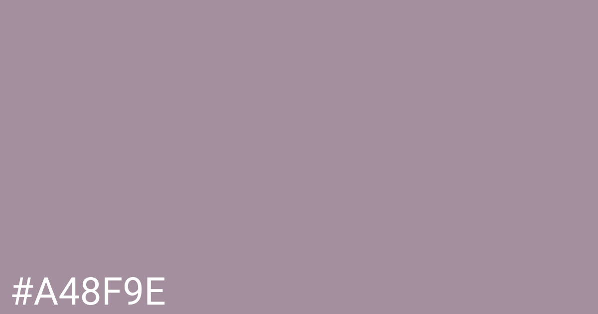 Hex color #a48f9e graphic