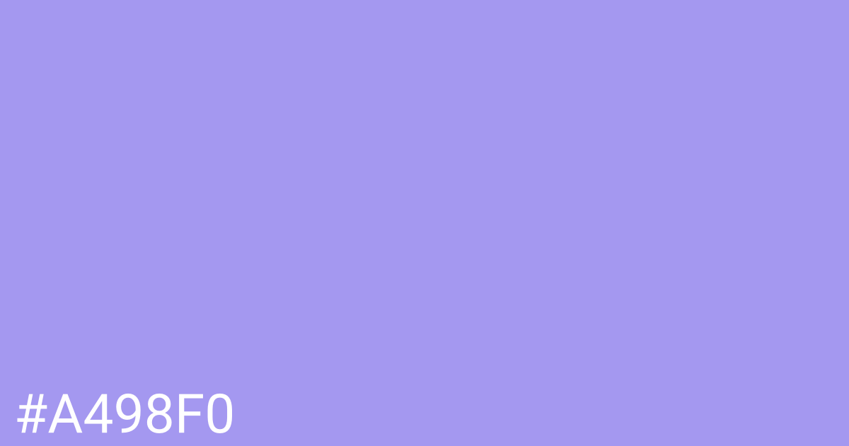 Hex color #a498f0 graphic