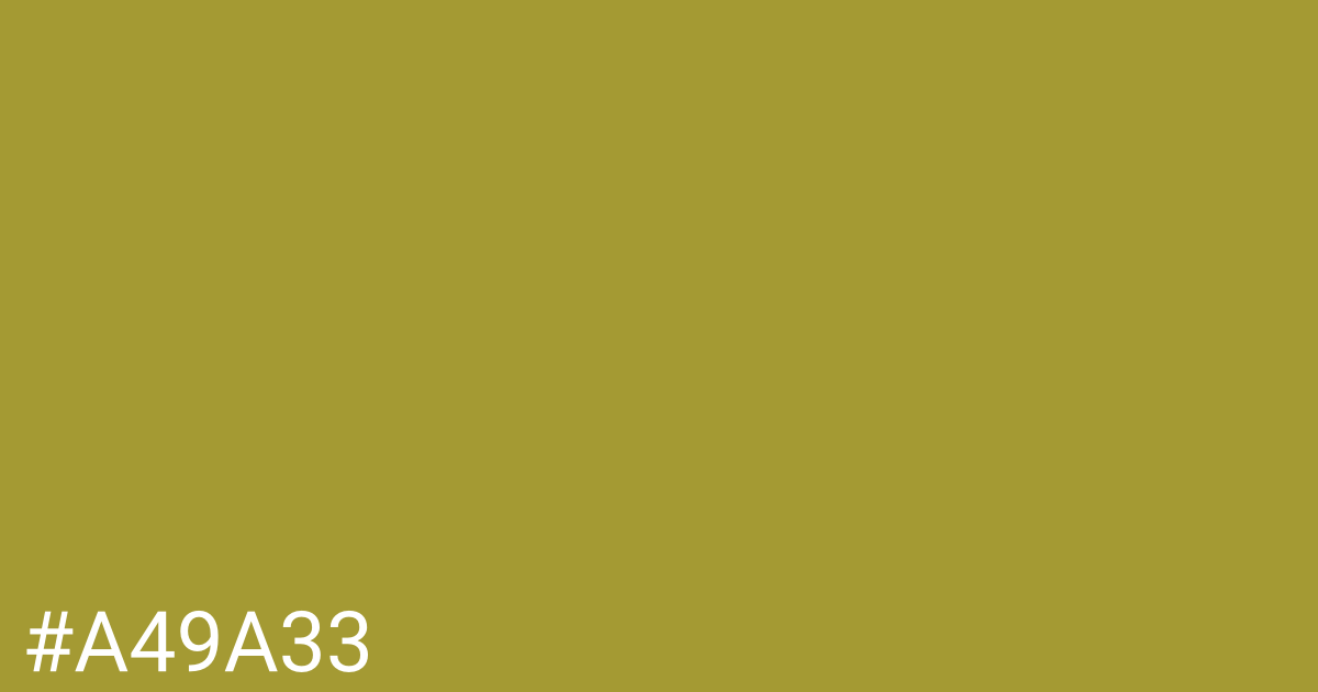 Hex color #a49a33 graphic