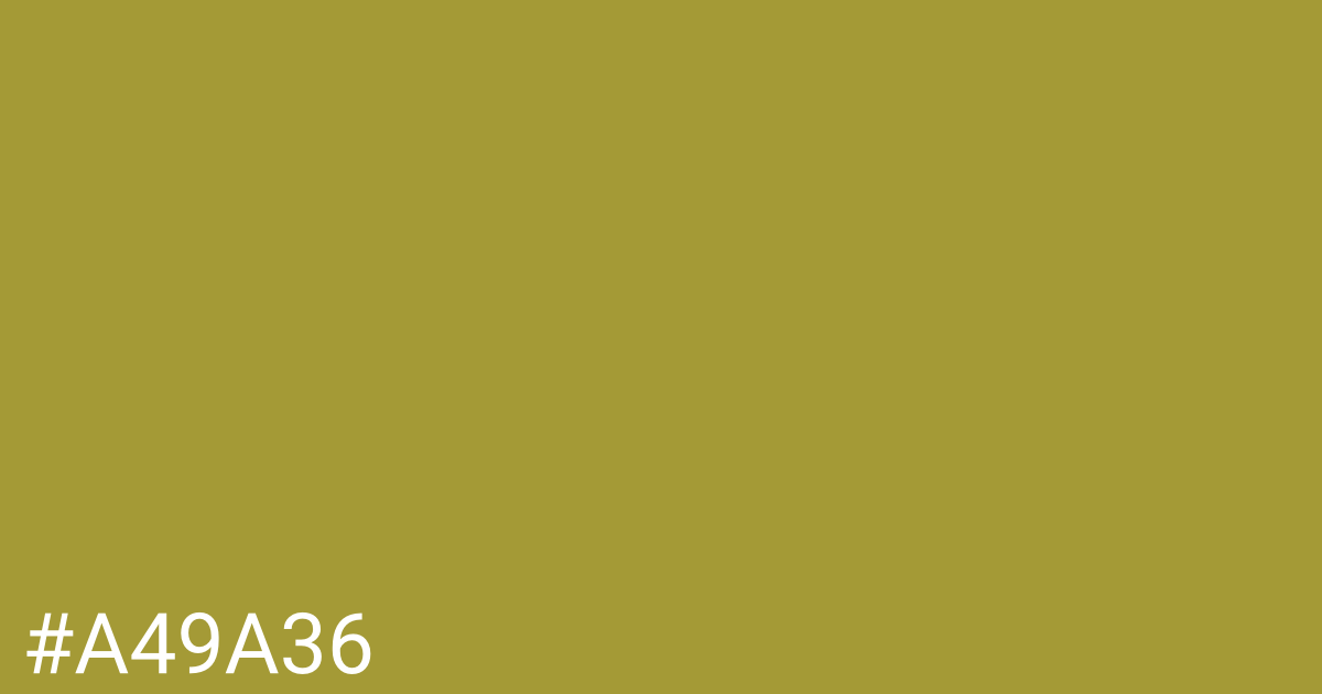 Hex color #a49a36 graphic