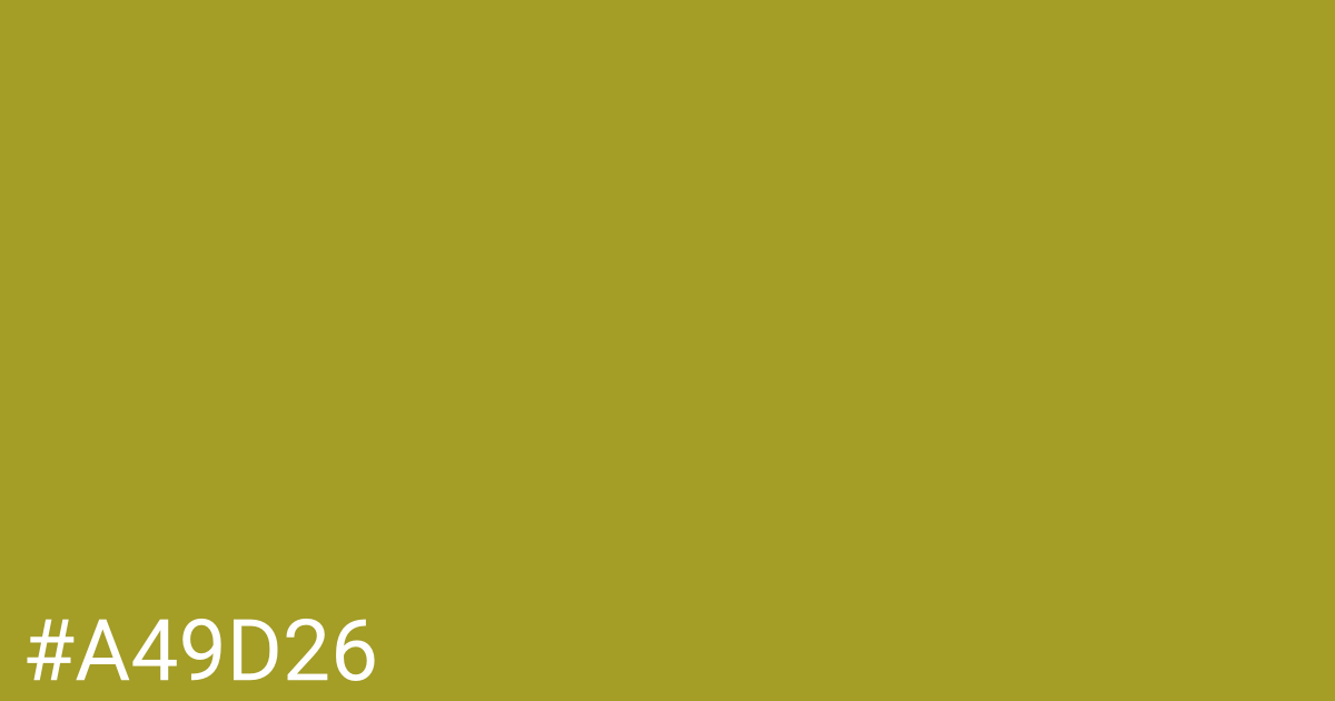 Hex color #a49d26 graphic