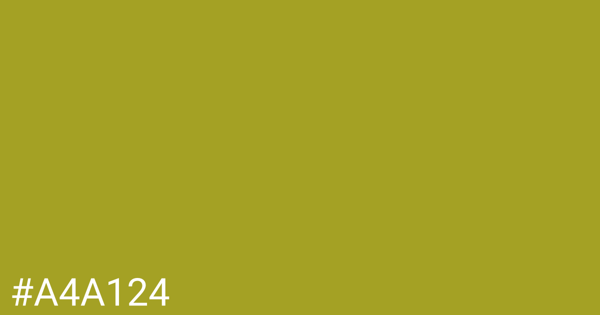 Hex color #a4a124 graphic