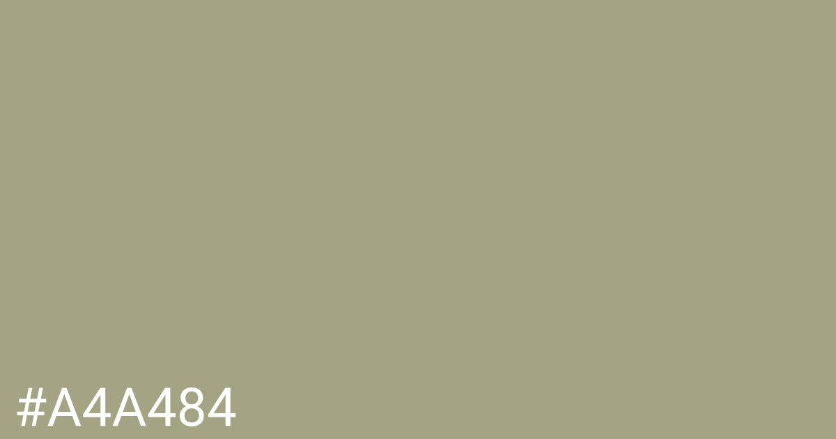 Hex color #a4a484 graphic