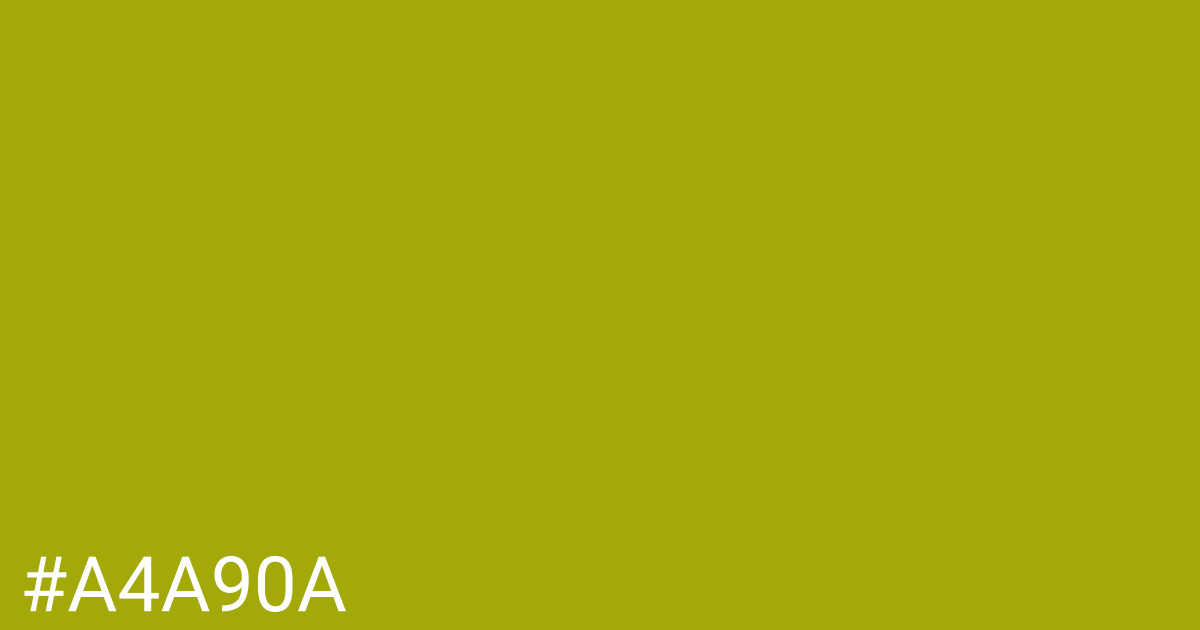 Hex color #a4a90a graphic