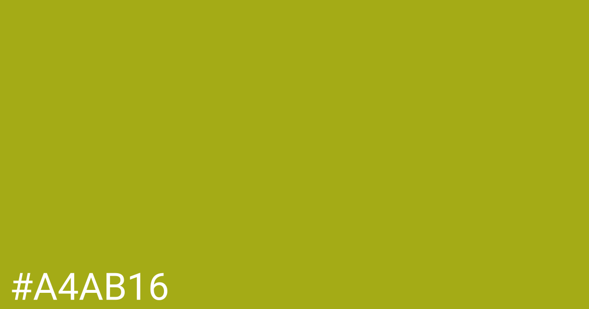 Hex color #a4ab16 graphic