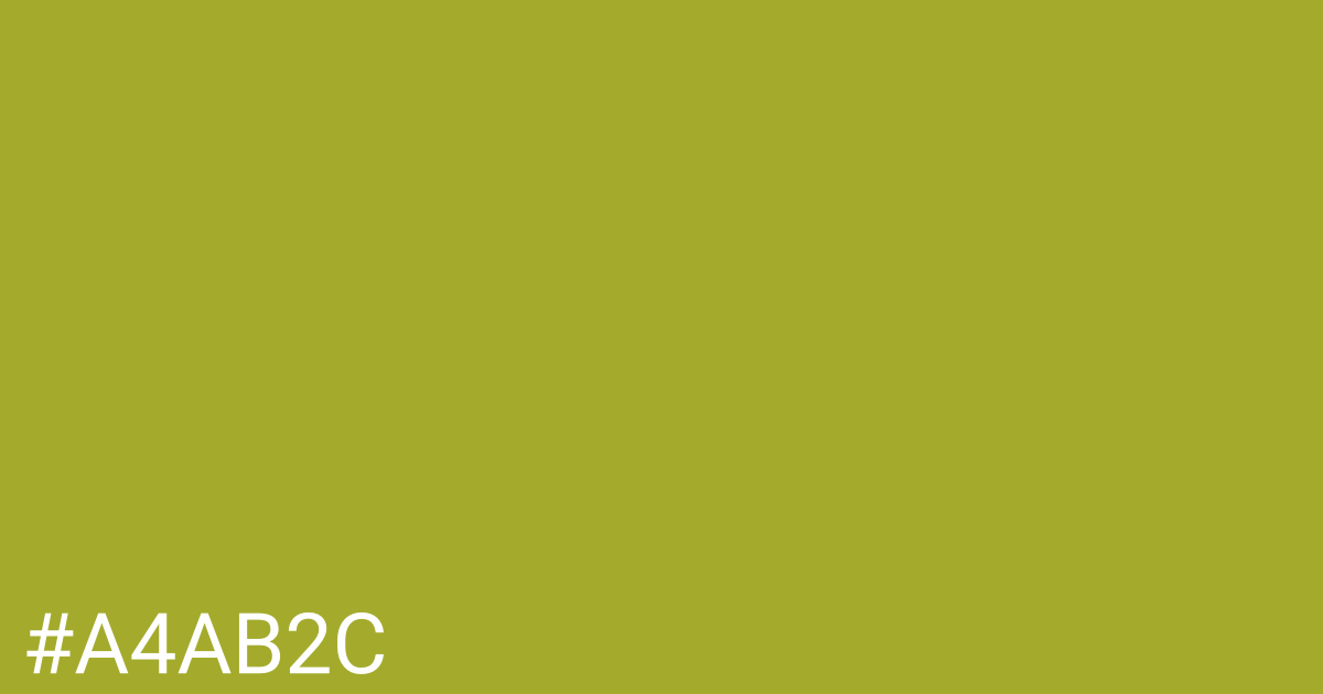 Hex color #a4ab2c graphic