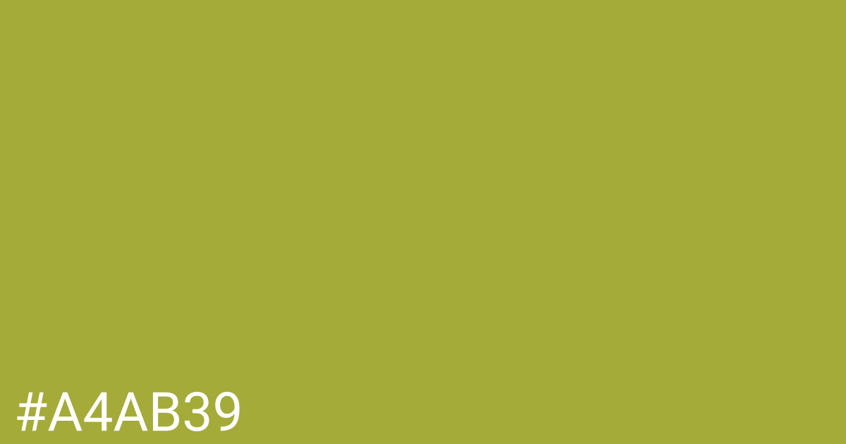 Hex color #a4ab39 graphic