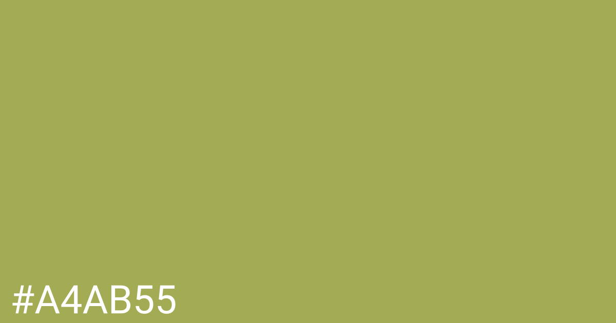 Hex color #a4ab55 graphic
