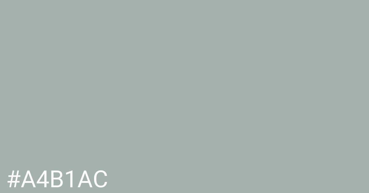 Hex color #a4b1ac graphic