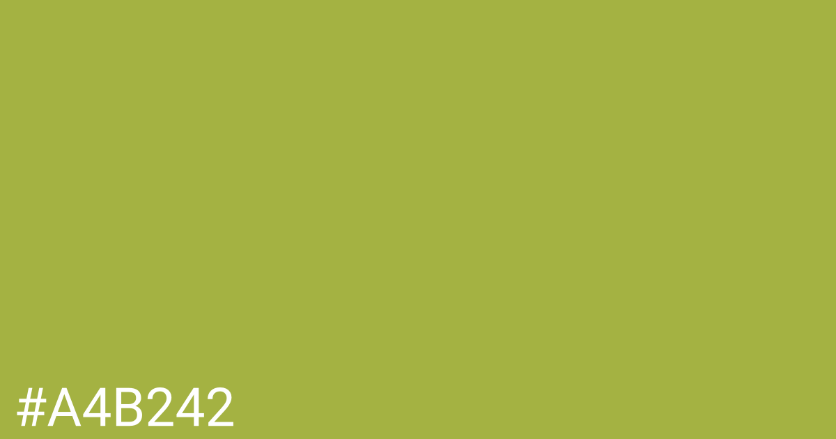 Hex color #a4b242 graphic