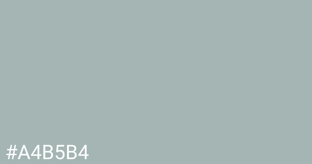 Hex color #a4b5b4 graphic