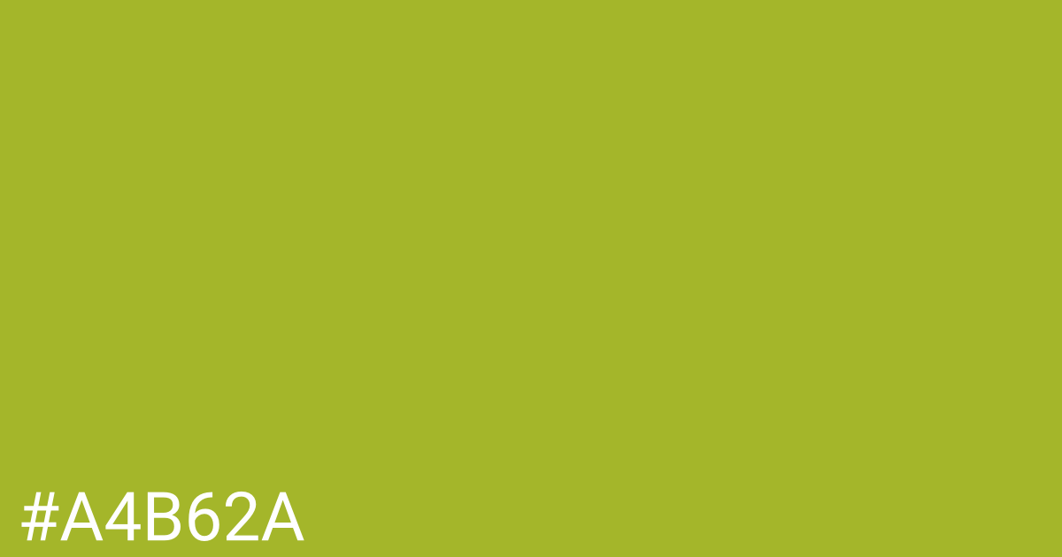 Hex color #a4b62a graphic