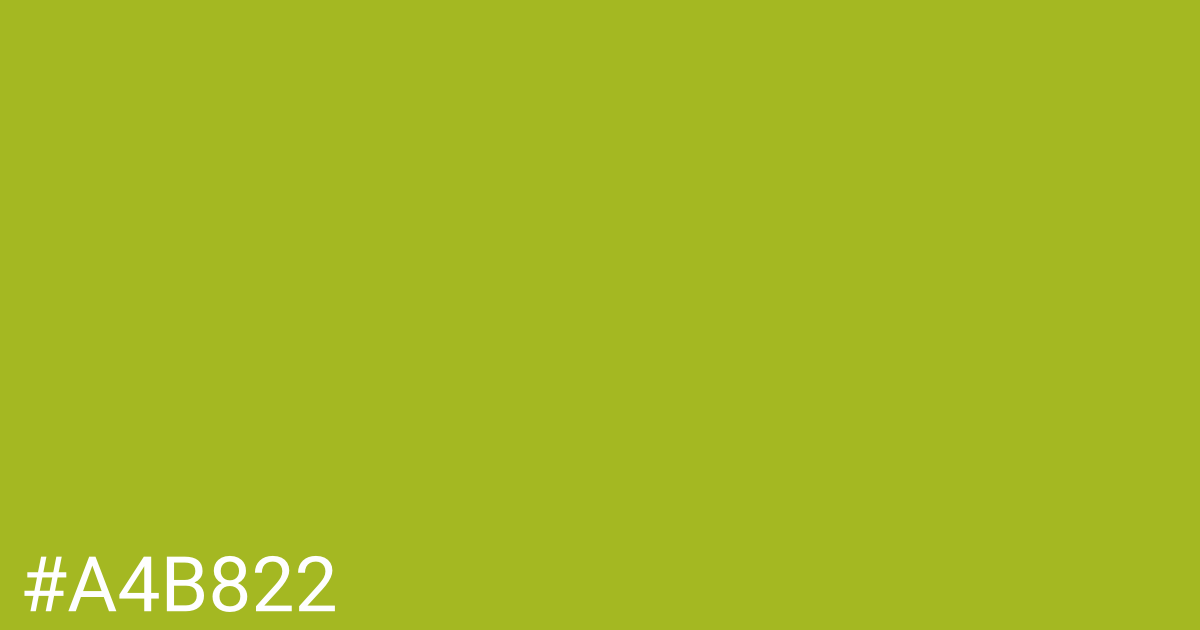 Hex color #a4b822 graphic